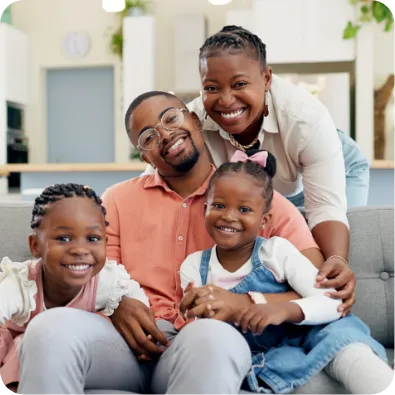 a happy family picture